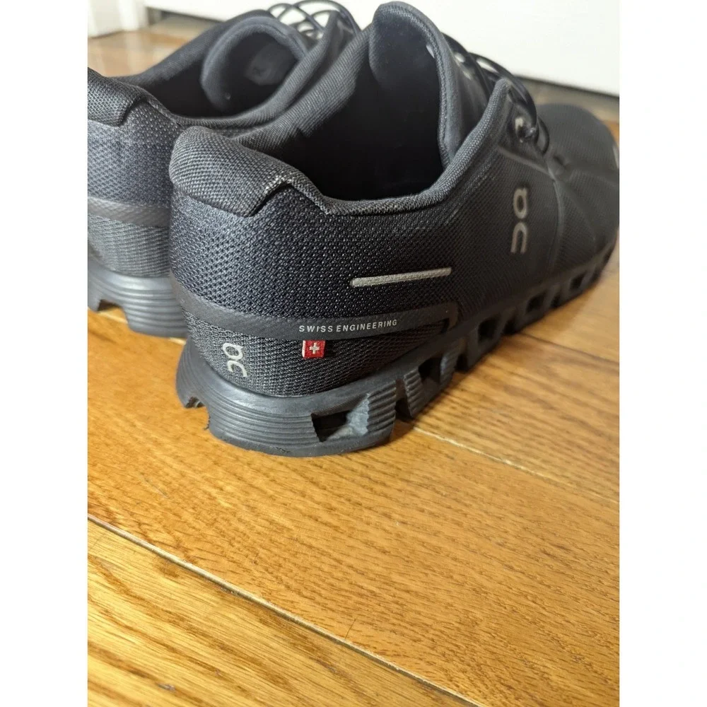 Athleisure ON Cloud 5 All Black 59-98986 Men's 12.5 Running Sneakers Swiss